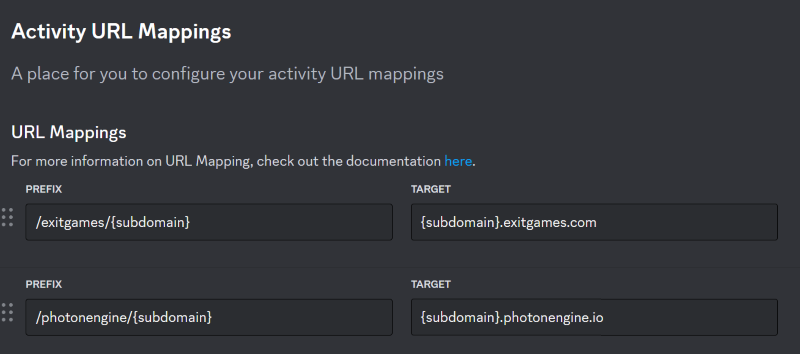 Discord URL Mapping