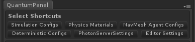 Quantum Panel Shortcuts