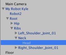 Kyle Robot Head Hierarchy