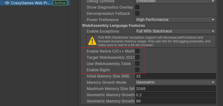 Multithread disabled in the project