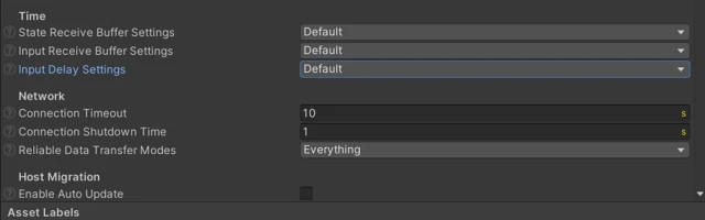 Input Delay Config