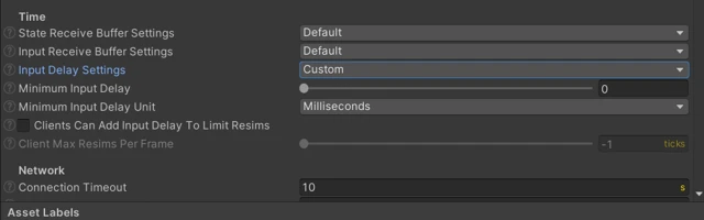 Input Delay Config