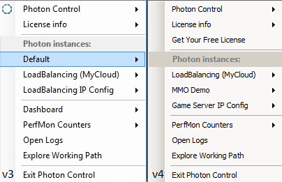 Photon Control changes from v3 to v4