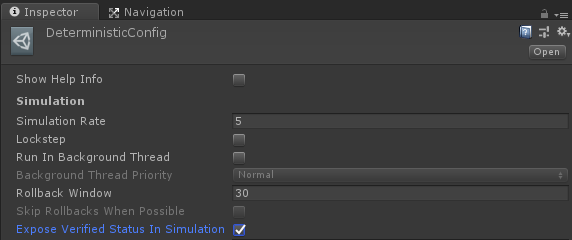 DeterministicConfig: Expose Verified Status In Simulation