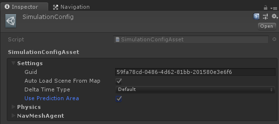 SimulationConfig: Use Prediction Area