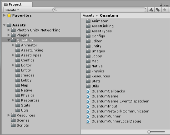 Bootstrap Unityプロジェクトの構造。