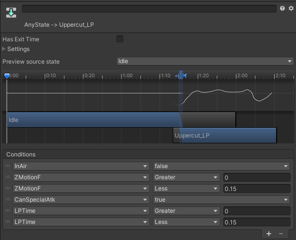 fighting sample special move trigger parameters