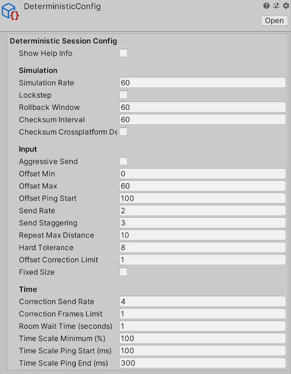 Deterministic Config