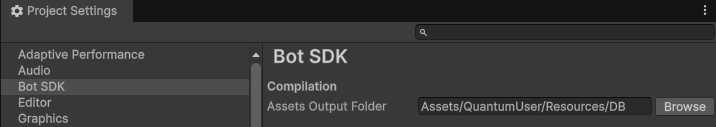 Change output folder