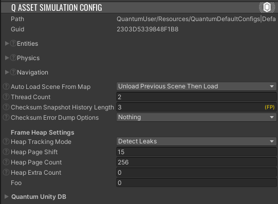 Simulation Config