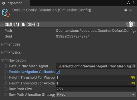 Simulation Config