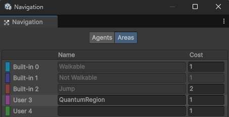 Unity Navigation window