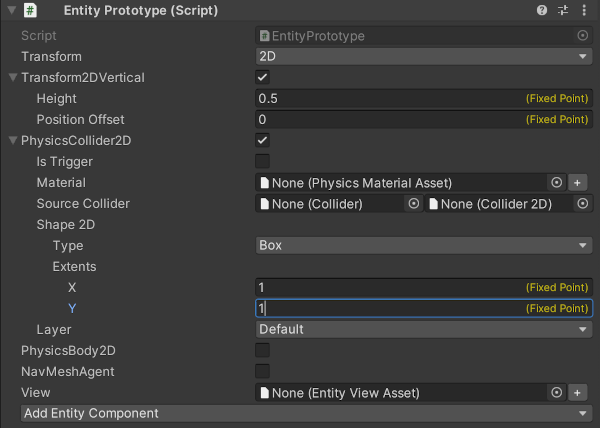 Adding Height to an Entity Prototype