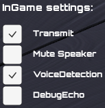 PUN Voiceデモのゲーム内設定